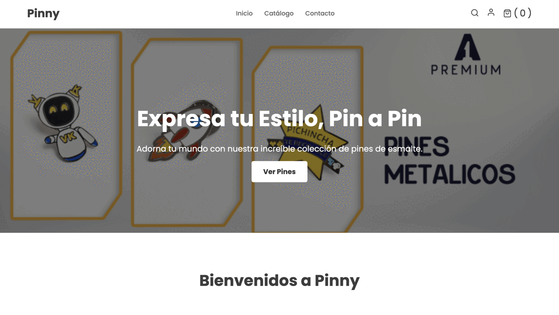 GIF de una tienda de pines